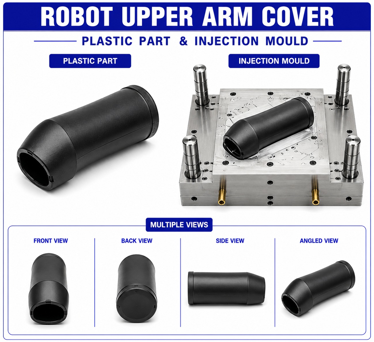 Robot Plastic Upper Arm Cover Mould and Moulding Services